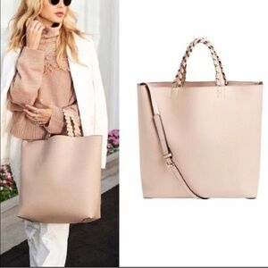 Jules Kae x Rachel Zoe Charlotte vegan leather tote bag